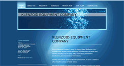 Desktop Screenshot of klenzoidequipment.com