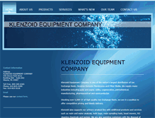 Tablet Screenshot of klenzoidequipment.com